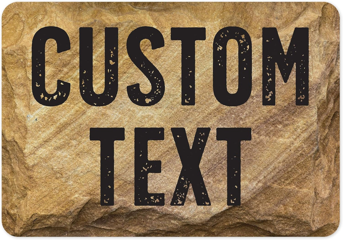 Custom Sign, Custom Street Sign, 11 Font Colors, 13 Font Styles, 4 Hole Options, 22 Sizes, 7x10