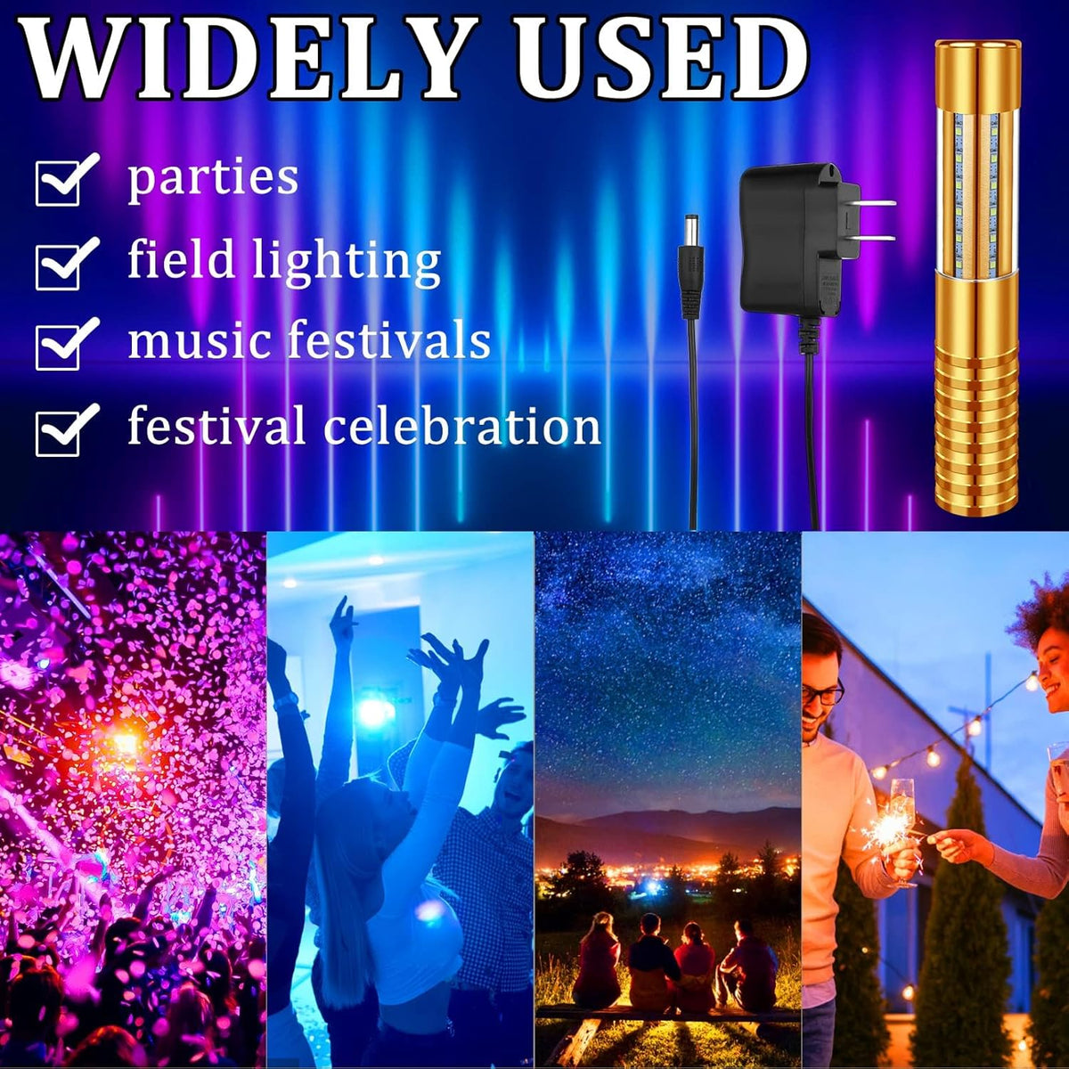 4 Pieces Strobe Baton Bottle Service Sparklers Bottle Service Light Bottle Handheld Light for