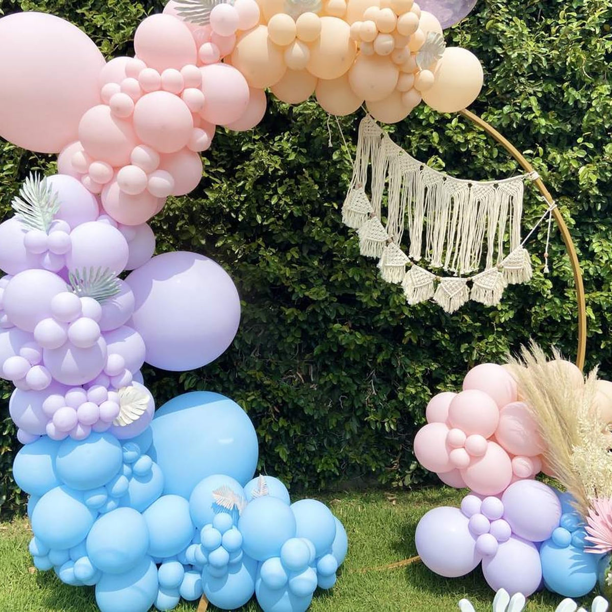 110pcs Pastel Blue Balloons 12 Inch Latex Light Blue Balloon Garland Arch Kit for Birthday Baby