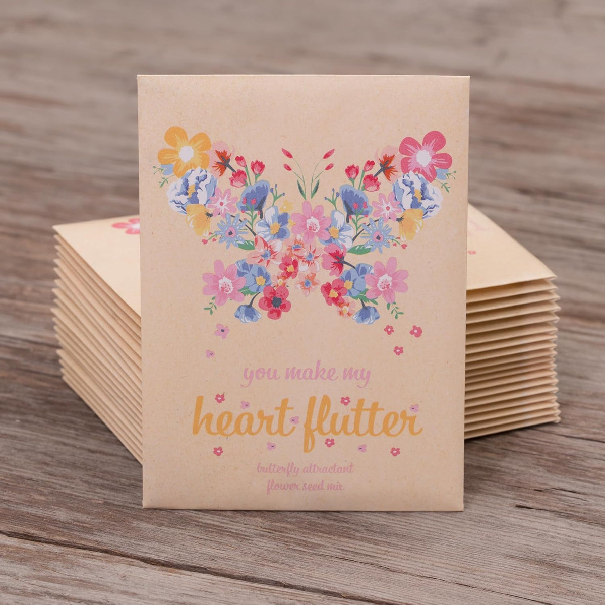 Make Your Heart Flutter 25 Bird and Butterfly Wildflower Seed Packets for Planting, A Beautiful
