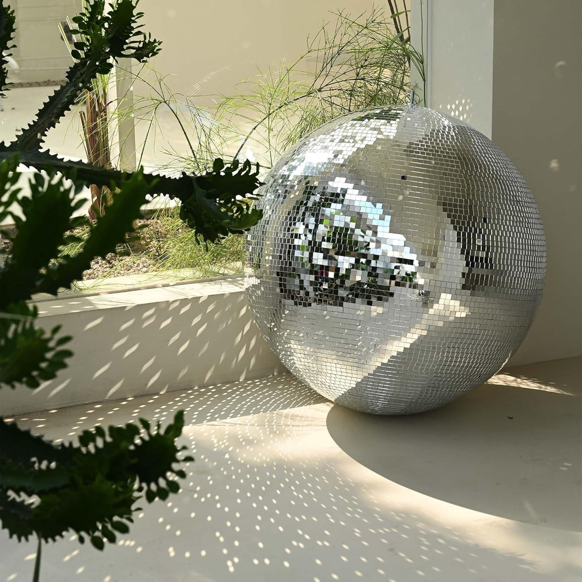 Yescom 24" Large Disco Ball Mirror Big Hanging Glass Decoration for 70s 80s Party Events Wedding DJ
