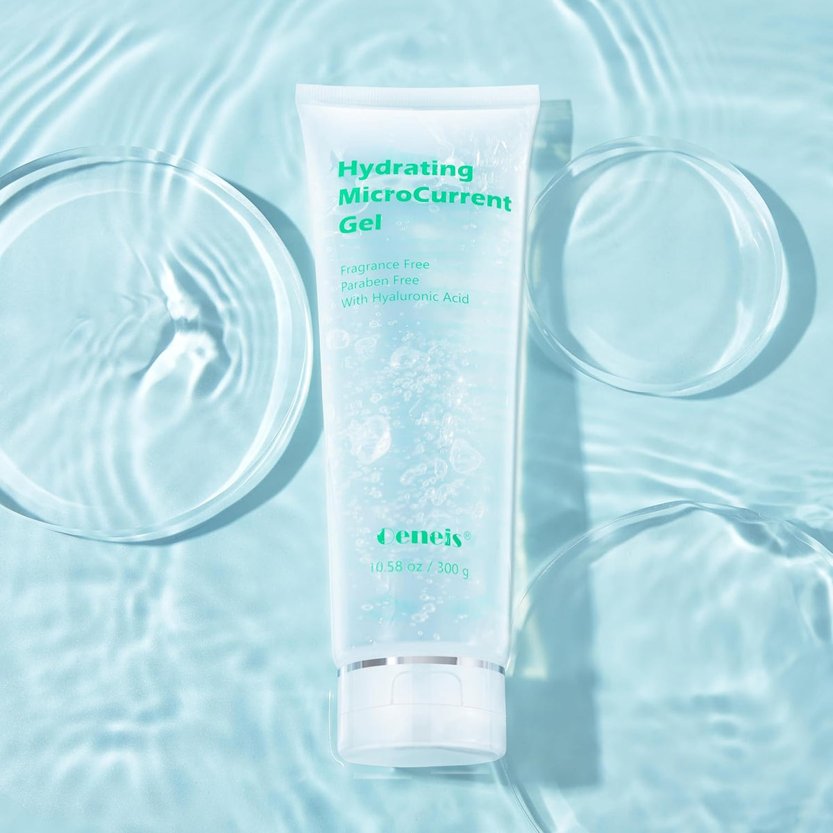 Hydrating Microcurrent Conductive Gel, Fragrance-Free, Paraben-Free, Gel Primer with Hyaluronic
