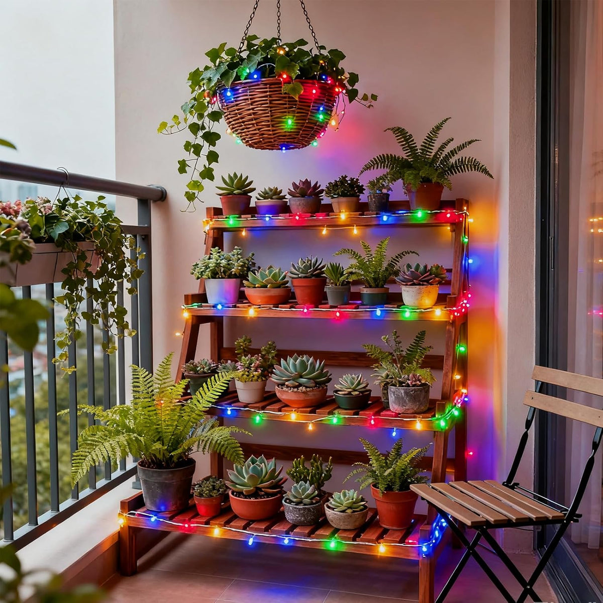 Pastel Plug in Easter String Lights, 33ft 100 LED Clear Wire Decorative Multicolored Christmas