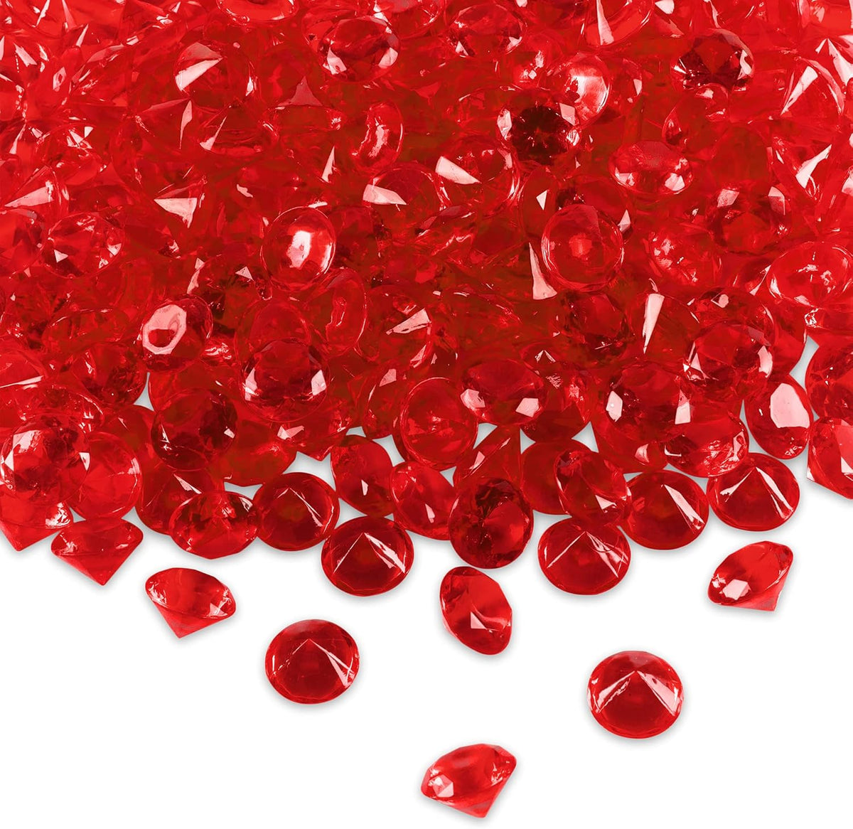 Super Z Outlet Acrylic Color Faux Round Diamond Crystals Treasure Gems for Table Scatters, Vase