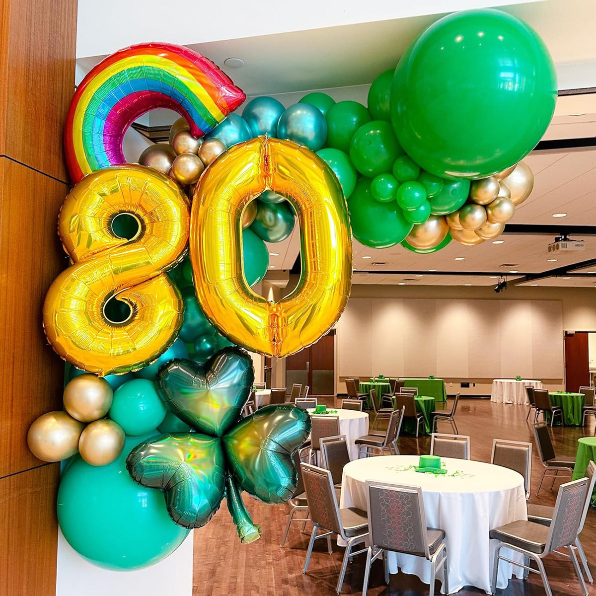 90pack Green Balloons Different Size 18/12/10/5 Inch Green Balloon Garland Arch Kit for Graduation