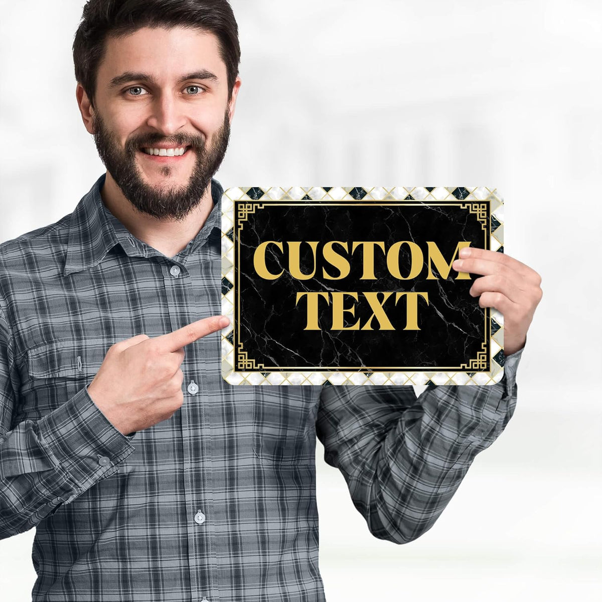 Custom Sign, Custom Street Sign, 11 Font Colors, 13 Font Styles, 4 Hole Options, 22 Sizes, 7x10