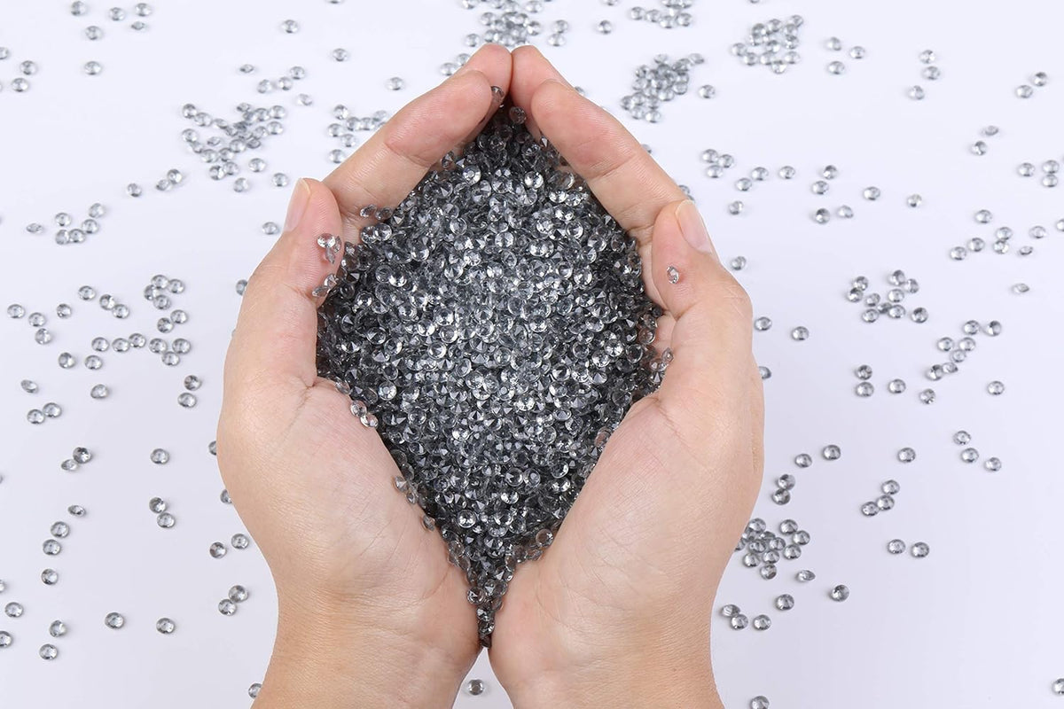 10000 pcs/Pack Wedding Table Scatter Confetti Crystals Acrylic Diamonds Vase Fillers 4.5 mm
