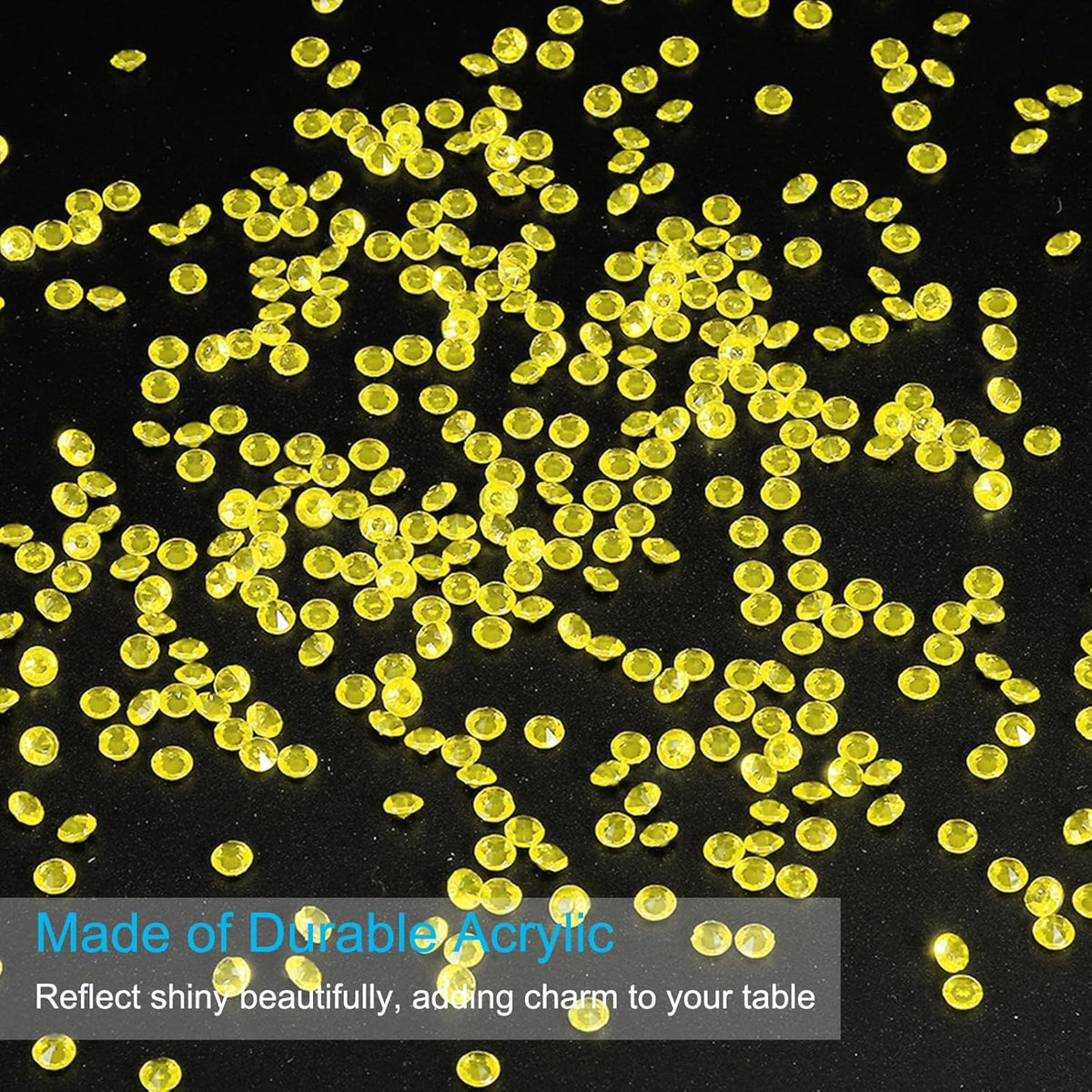 PATIKIL 10000 Pcs Wedding Table Scatter Confetti Crystals 4.5mm Acrylic Diamonds Vase Fillers Gems