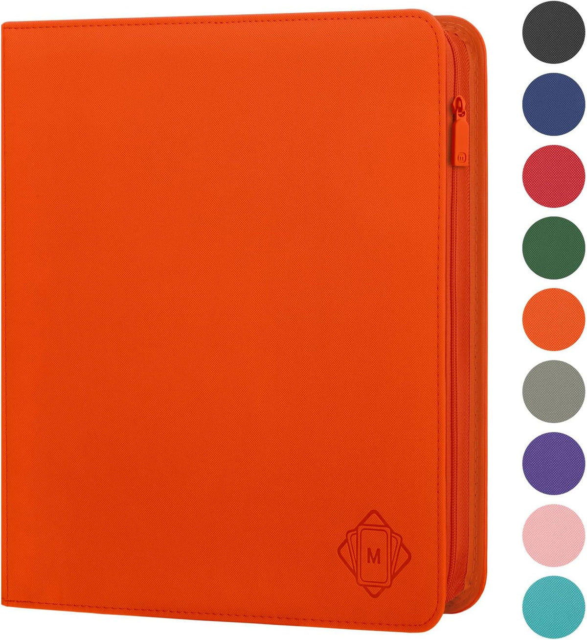 Premium Card Binder 12 Pocket for 720 Pockets Trading Card Binder, PU Zipper Card Collection Album
