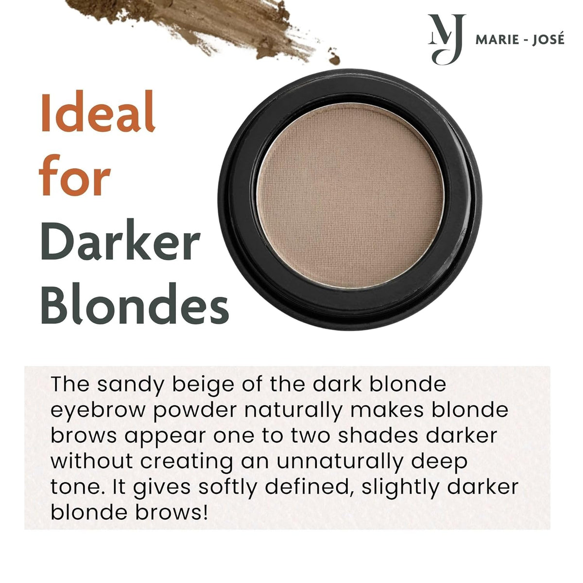 Marie-José Eyebrow Powder - Eyebrow Filler Powder - Effortless All-Day Brow Beauty - Compact Size