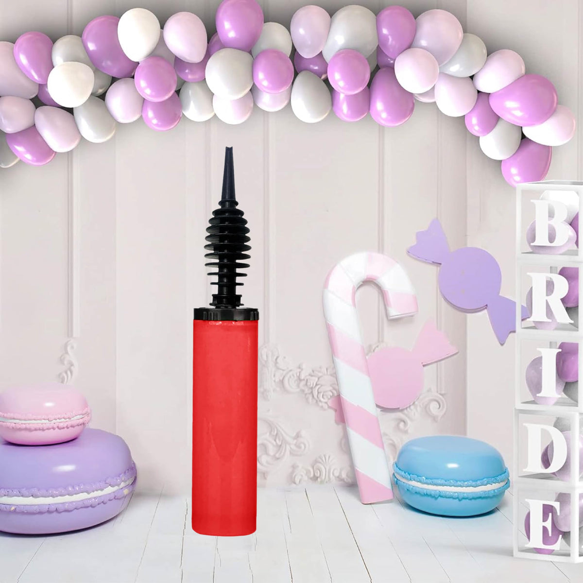 RMTech Balloon Pump, Inflator for Balloons, Toy Blower, Foil and Confetti Professional Pumper, Dual