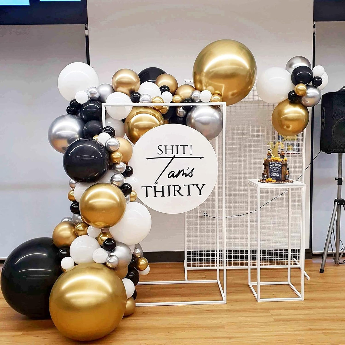 90pack Metallic Gold Balloons Different Size 18/12/10/5 Inch Chrome Gold Balloon Garland Arch Kit