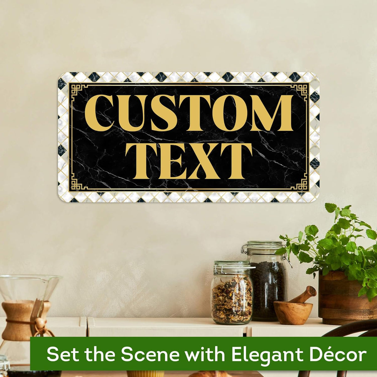 Custom Sign, Custom Street Sign, 11 Font Colors, 13 Font Styles, 4 Hole Options, 22 Sizes, 9x18