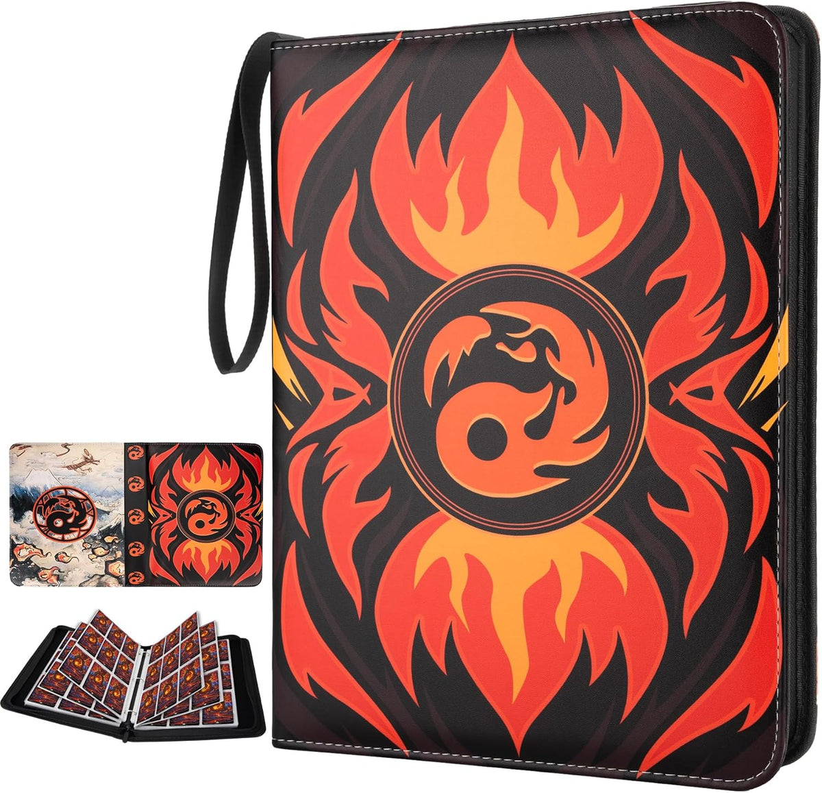 9 Pocket Card Binder for MTG/YGO/PTCG/Game Cards, Holds 900 Cards,Premium Card Collector Book for