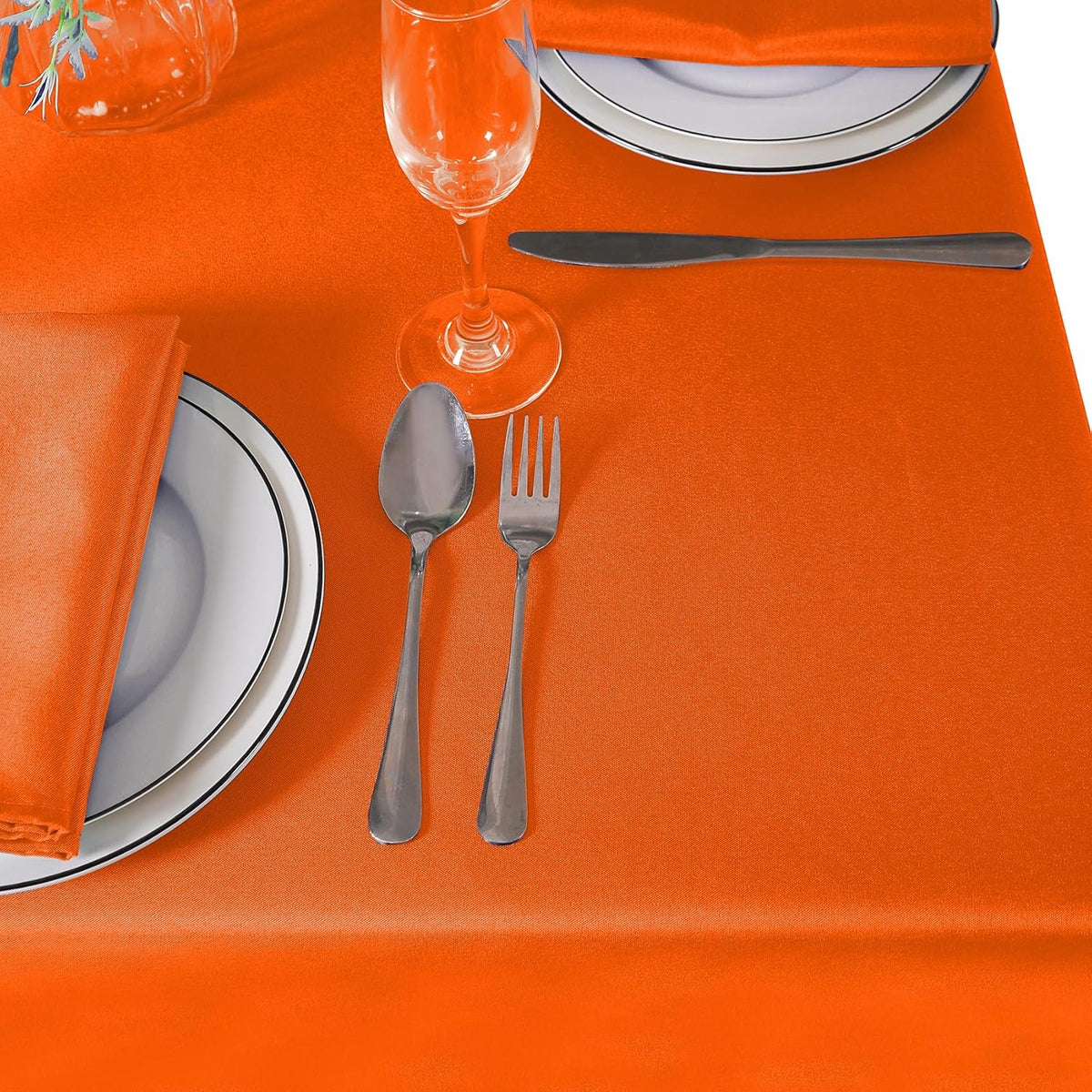 132 inch Round Tablecloth Washable Polyester Table Cloth Decorative Table Cover for Wedding Party