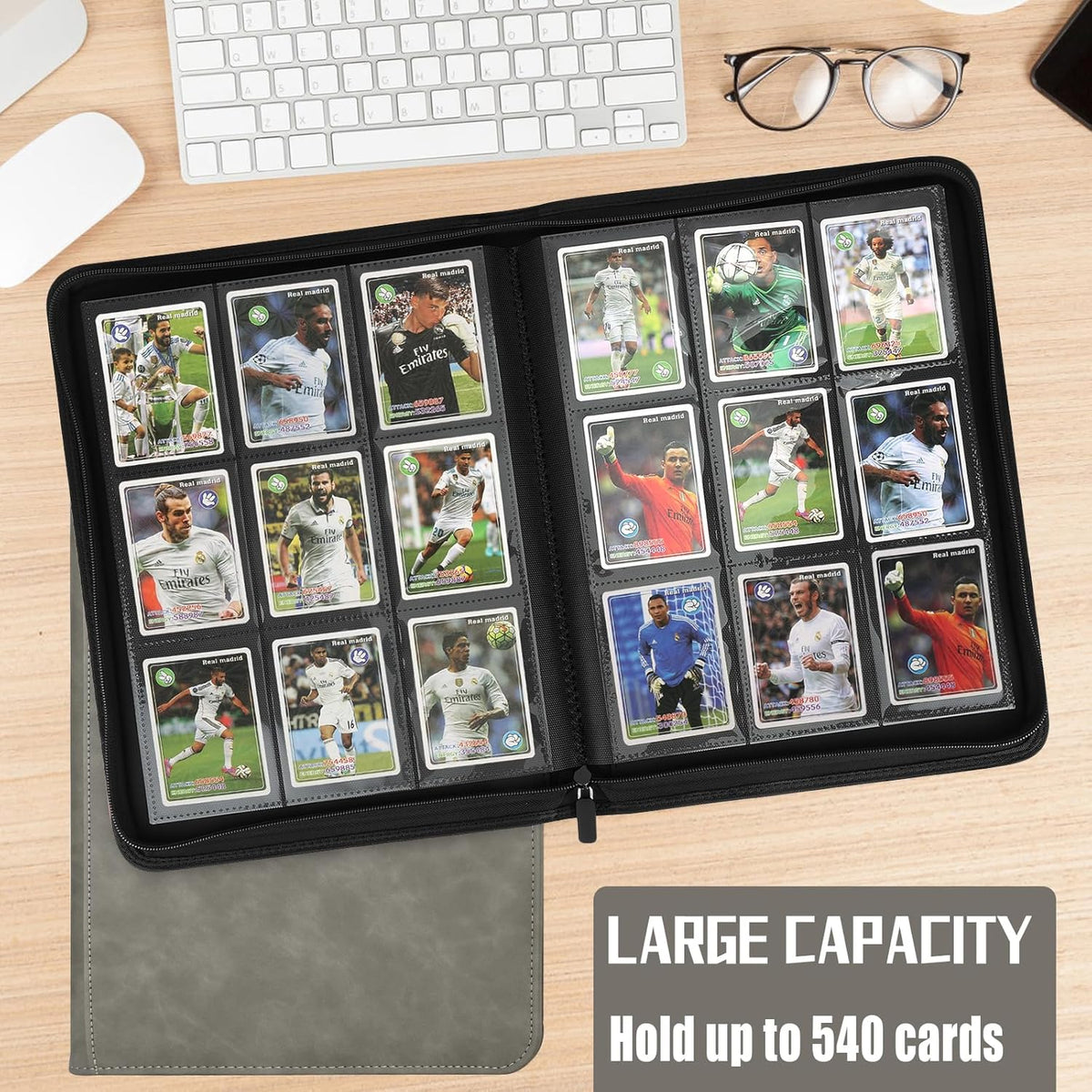 9 Pocket Card Binder,540 Pocket Trading Card Binders,Loading Pocket Collectible Card Album for MTG