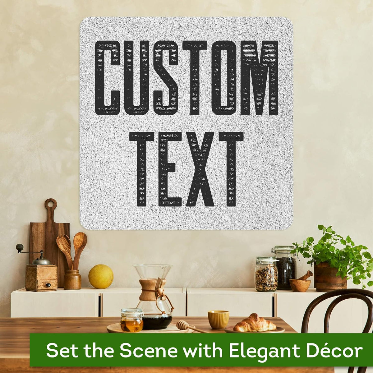 Custom Sign, Custom Street Sign, 11 Font Colors, 13 Font Styles, 4 Hole Options, 22 Sizes, 24x24