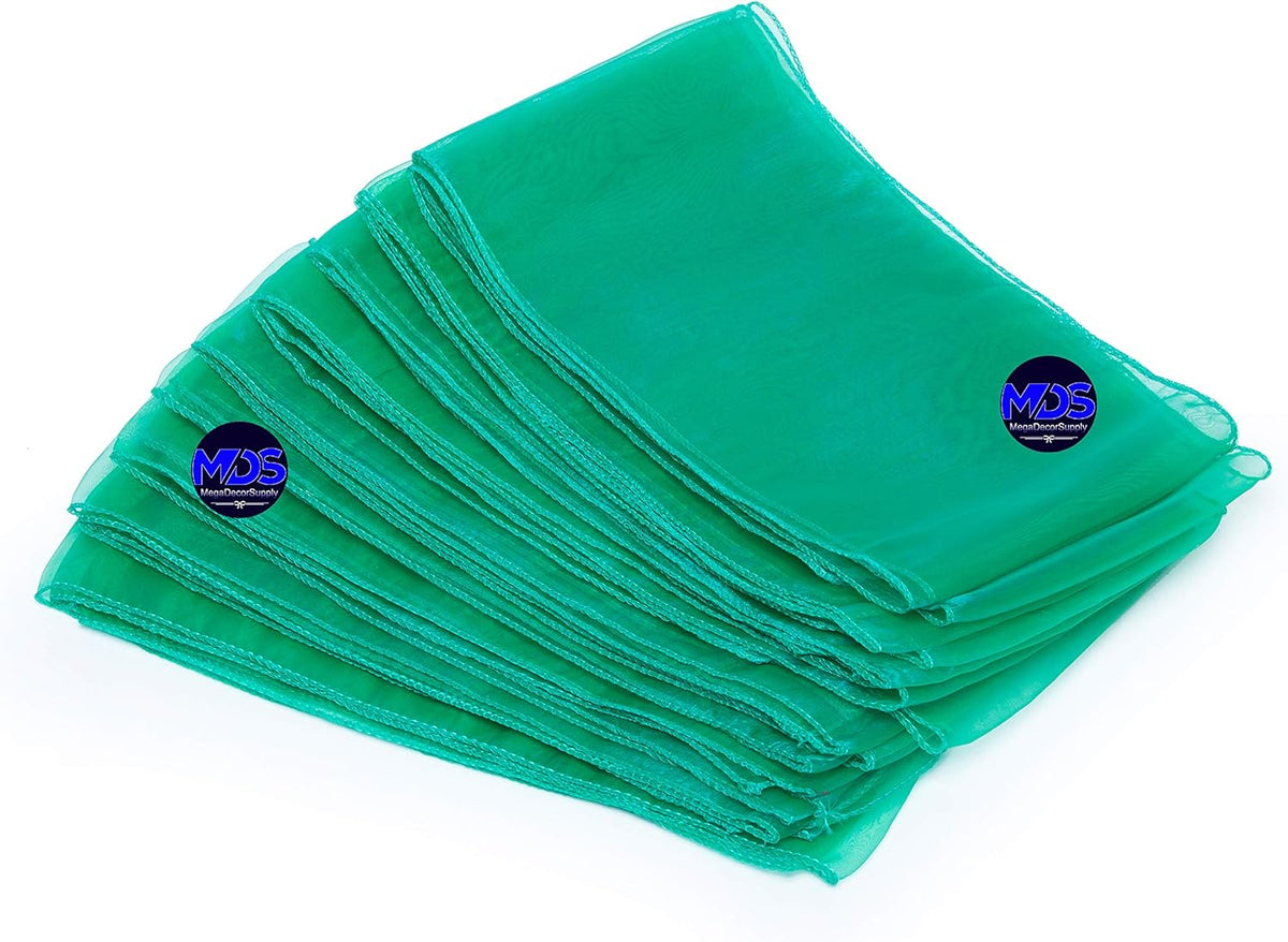 MDS Pack of 75 PCS Organza Chair Sashes Wider Dining Chair Bows Ribbon Tie Back for Wedding Party
