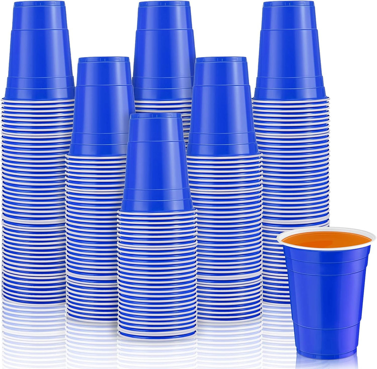 100 Pack 16 Ounce Halloween Plastic Party Cups Disposable Heavy Duty Drinking Water Cups for