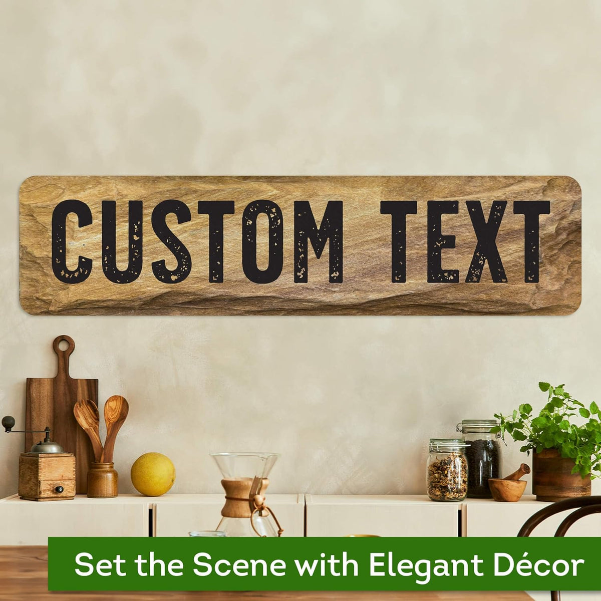 Custom Sign, Custom Street Sign, 11 Font Colors, 13 Font Styles, 4 Hole Options, 22 Sizes, 8x32