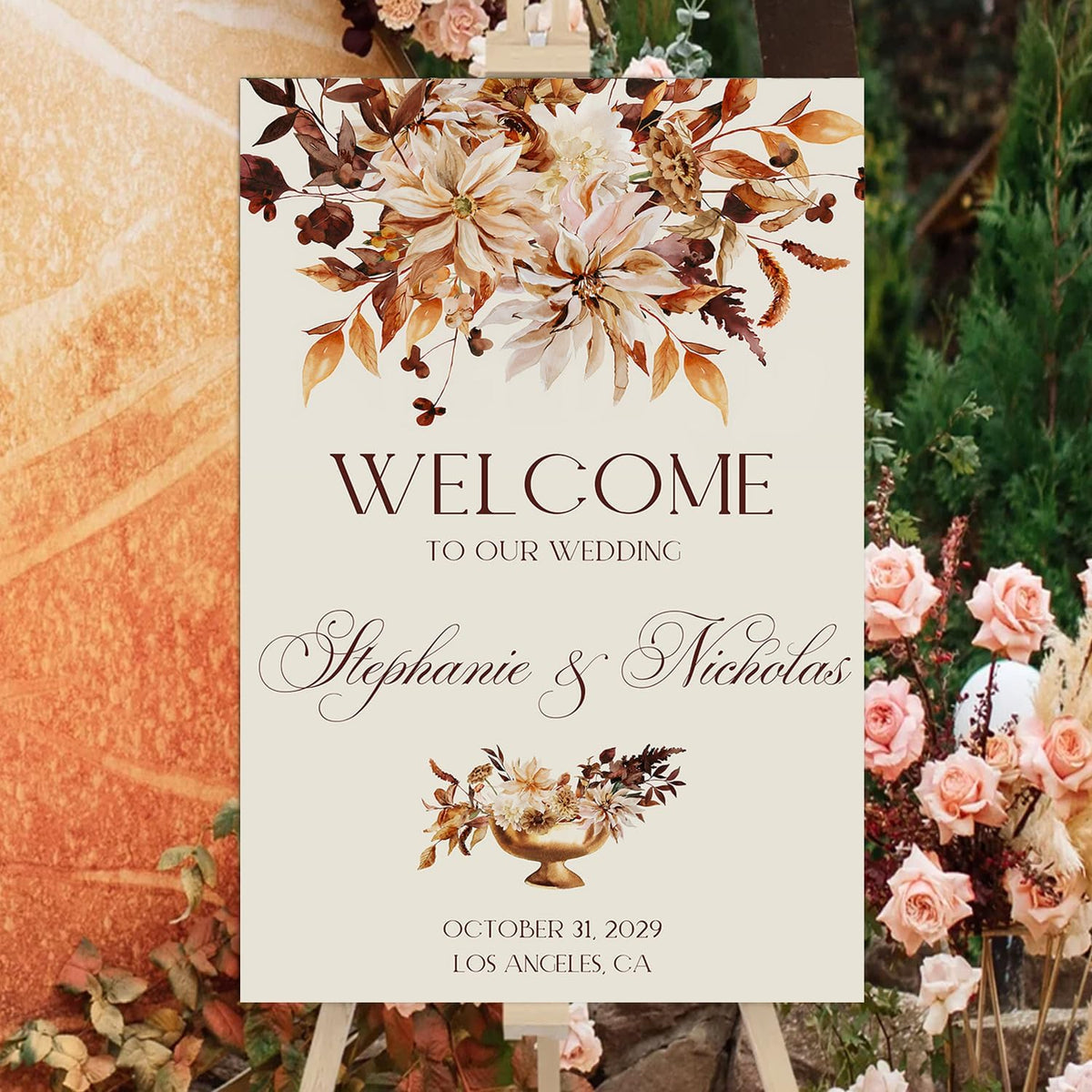 Til Death Do Us Part Gothic Love Wedding Welcome Sign With Stand - Halloween Couples Shower, Gothic