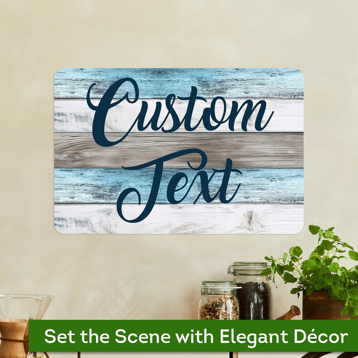 Custom Sign, Custom Street Sign, 11 Font Colors, 13 Font Styles, 4 Hole Options, 22 Sizes, 12x18