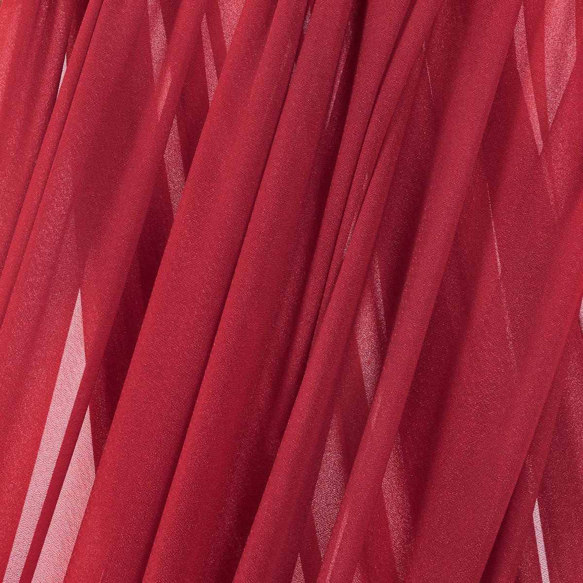 MLMC Red Wedding Arch Draping Fabric 1 Panel 29" x 20 FT Extra Long Gauze Drapes Sheer Backdrop