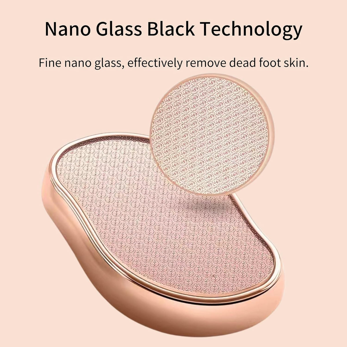 Nano Glass Foot File, Pedicure Tool and exfoliator, Glass Surface, Comfortable Hand and Foot