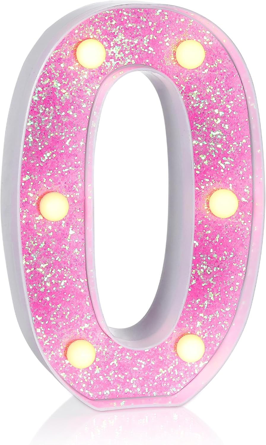 Foaky Pink Light up Letters，Pink Party Decorations,Girls Room Decor,Glitter Marquee