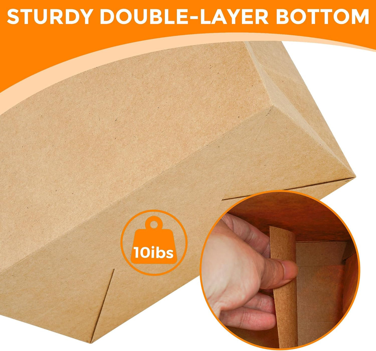 MOXARYSU 12 Pcs Brown Gift Bags with Clear Window: 9.8x5.1x7.1 Inch Medium Kraft Paper Bags with