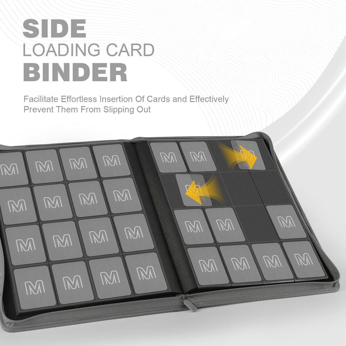 Premium Card Binder 16 Pocket,Trading Card Binder Holds up to 1000+Cards Sturdy Card Collection