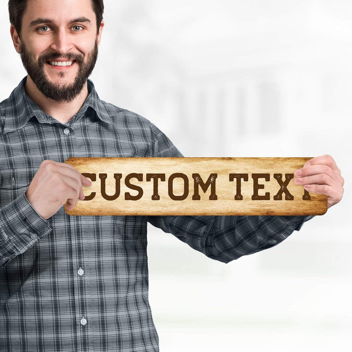 Custom Sign, Custom Street Sign, 11 Font Colors, 13 Font Styles, 4 Hole Options, 22 Sizes, 4x18