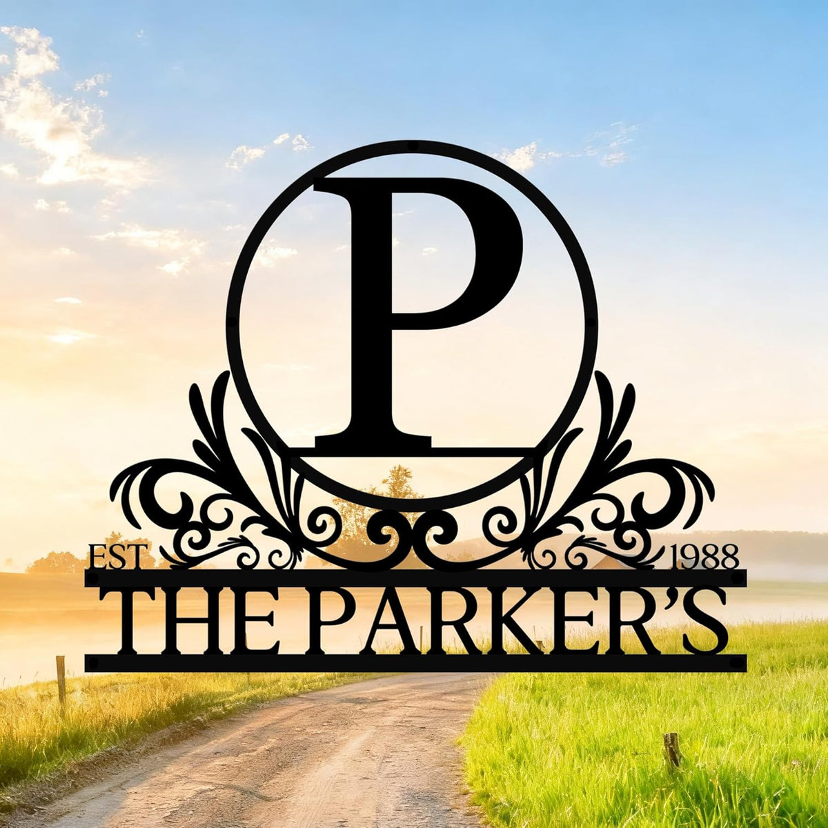 Custom Metal Signs Outdoor, Personalized Name Sign, Family Last Name Signs For Outside Home Decor
