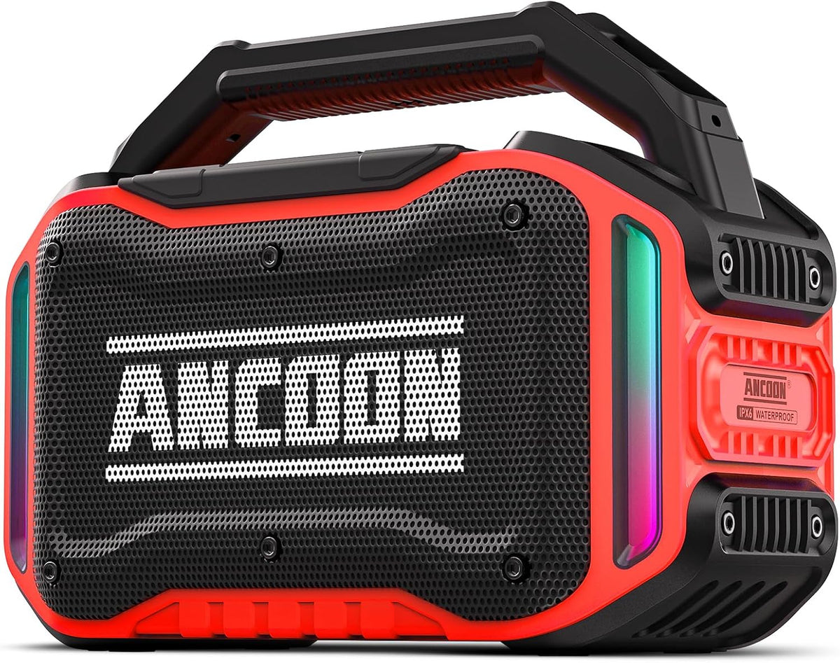 Speakers Bluetooth Wireless: 80W(Peak) Loud Speaker with Bass, 20H Playtime, IPX6 Waterproof, Large