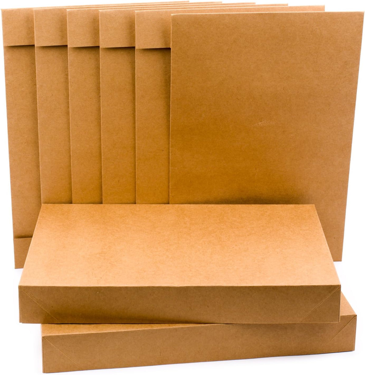 Hallmark Medium Gift Boxes with Lids (5 Shirt Boxes, Kraft) for Birthdays, Graduations, Christmas