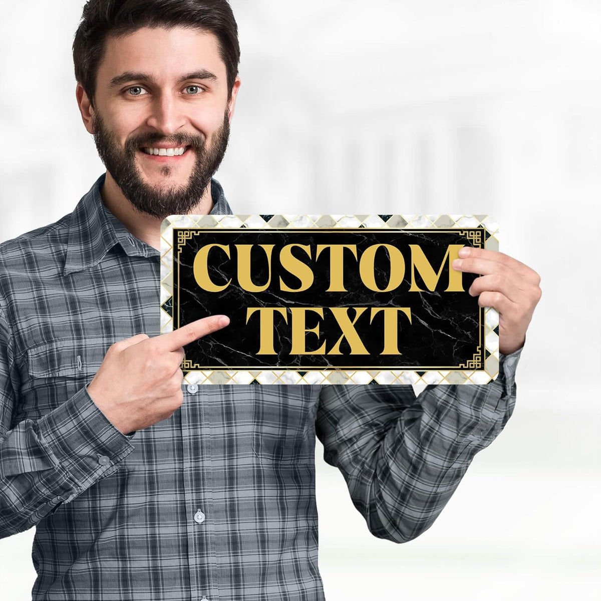 Custom Sign, Custom Street Sign, 11 Font Colors, 13 Font Styles, 4 Hole Options, 22 Sizes, 6x12