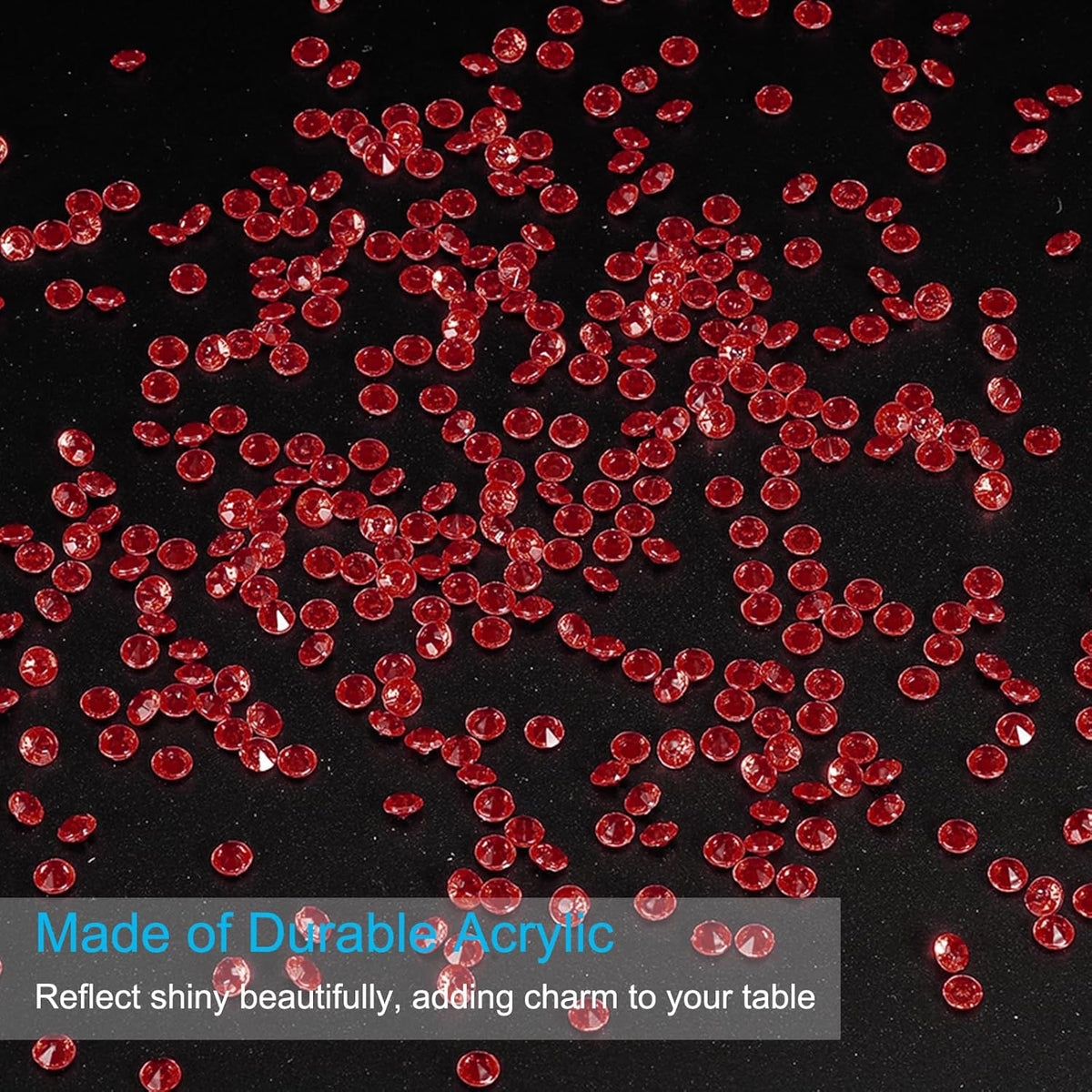 PATIKIL 4000 Pcs Wedding Table Scatter Confetti Crystals 6 mm Acrylic Diamonds Vase Fillers Gems