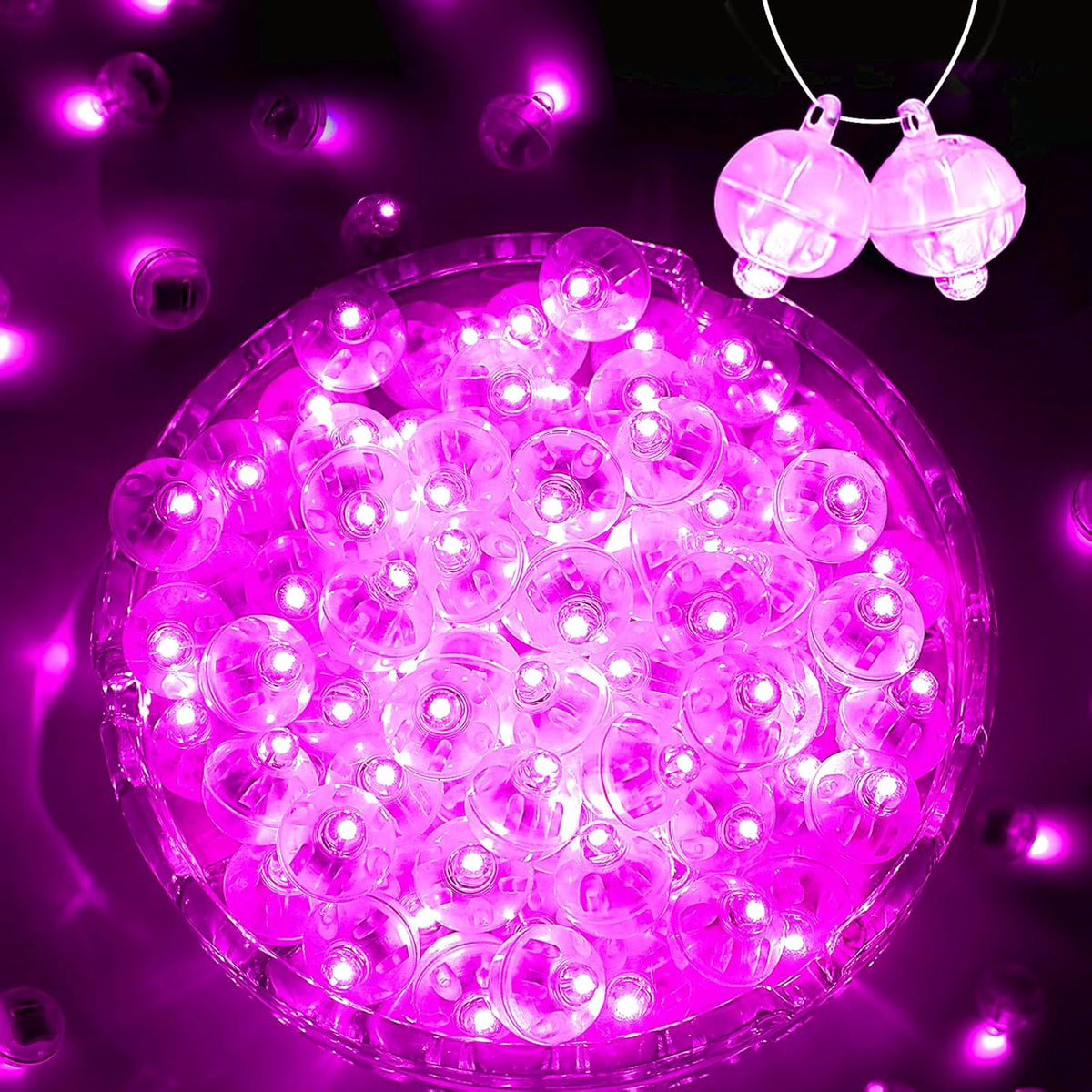 50PCs Mini Led Lights, Led Balloons Light for Neon Party Lights, Paper Lanterns, Easter Eggs
