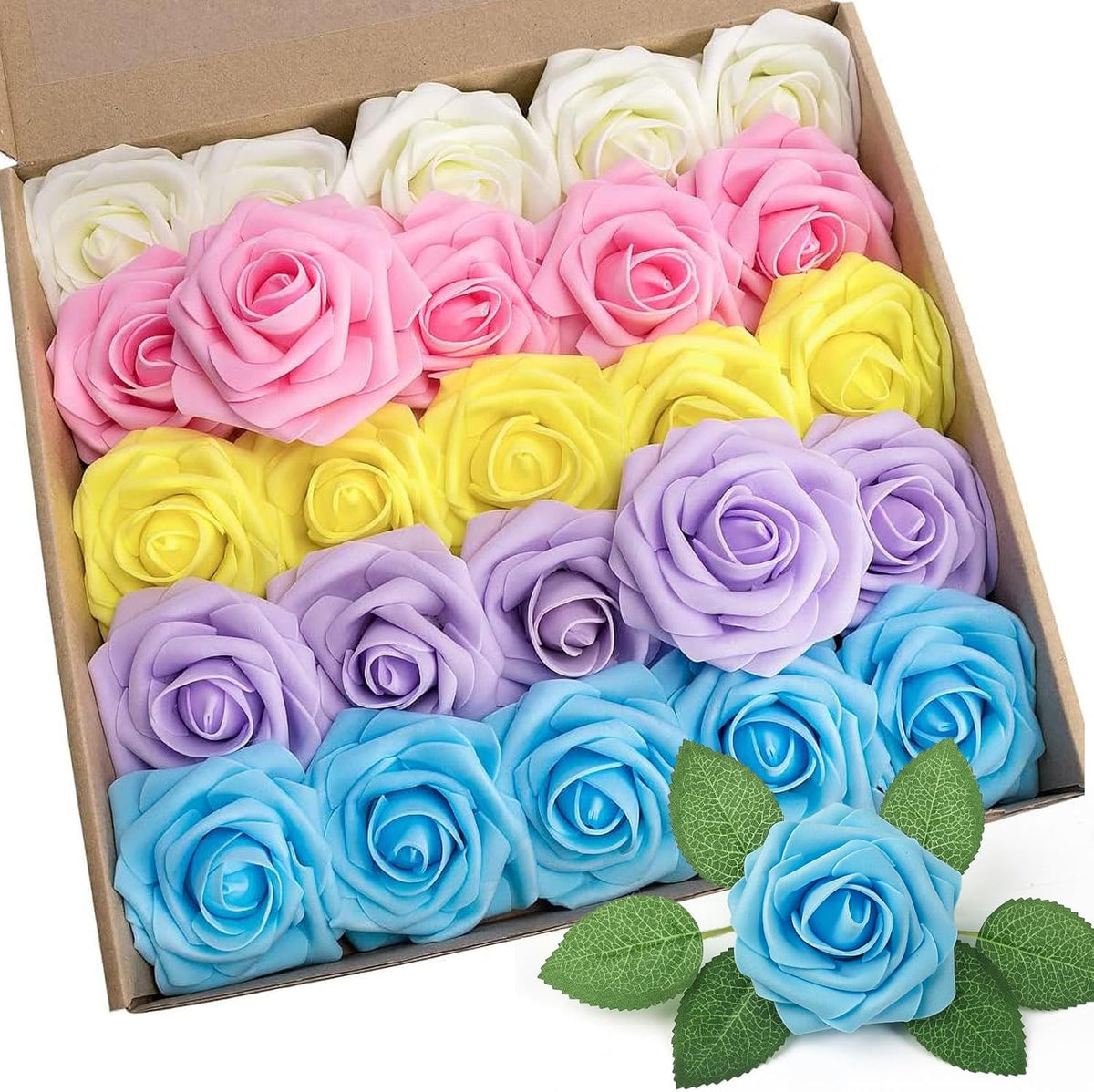 N&T NIETING Artificial Flowers, Fake Flowers Roses Perfect for DIY Wedding Bridal Bouquets