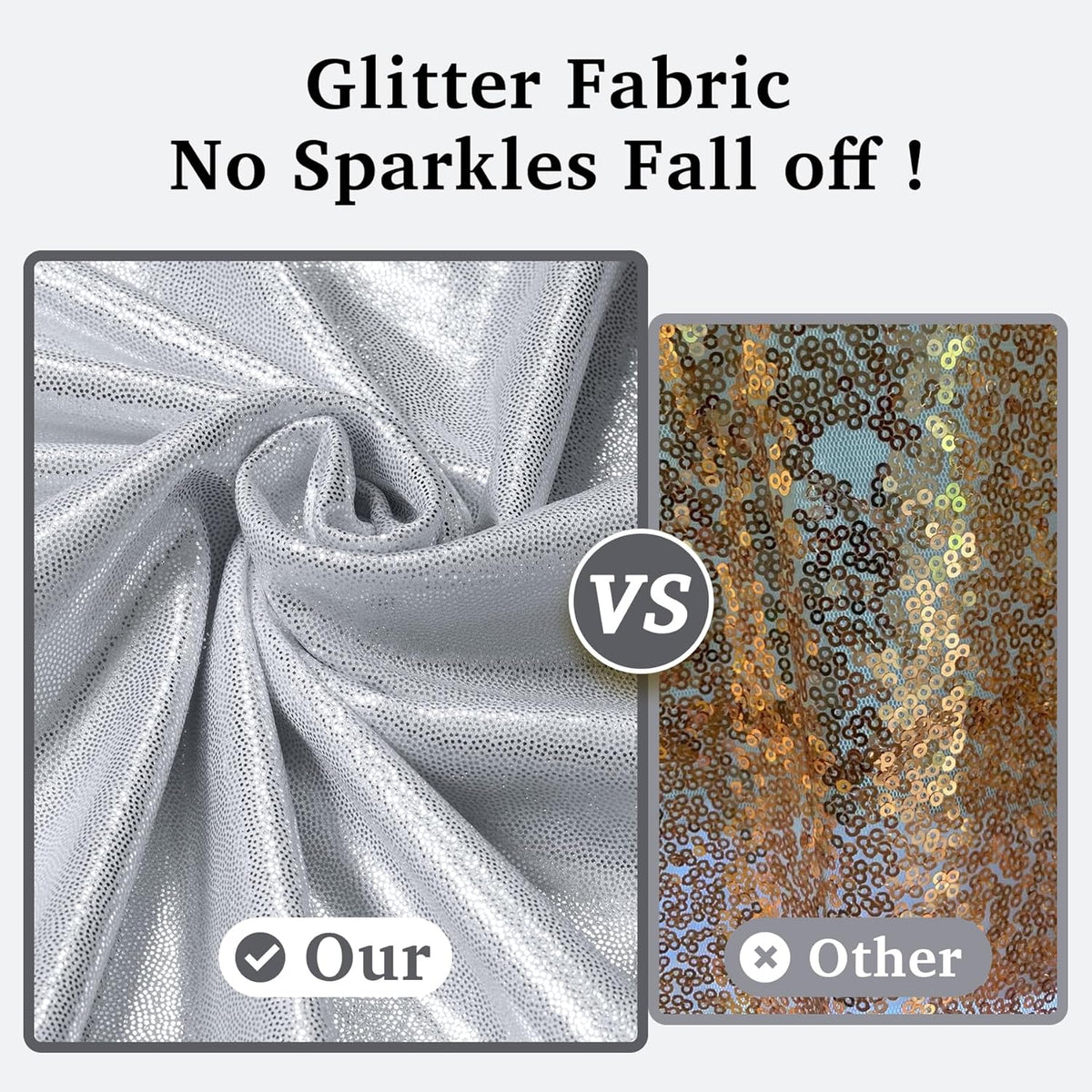 30ftx10ft Silver Sequin Backdrop Curtain for Parties, Wrinkle Free Glitter Photo Backdrop Drapes 6