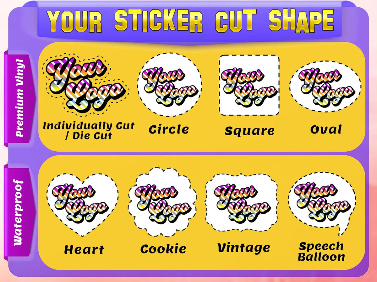 Window Clear Decal Design - Full Color ║ Your Logo or Design We Print Clear Permanent Sticker or