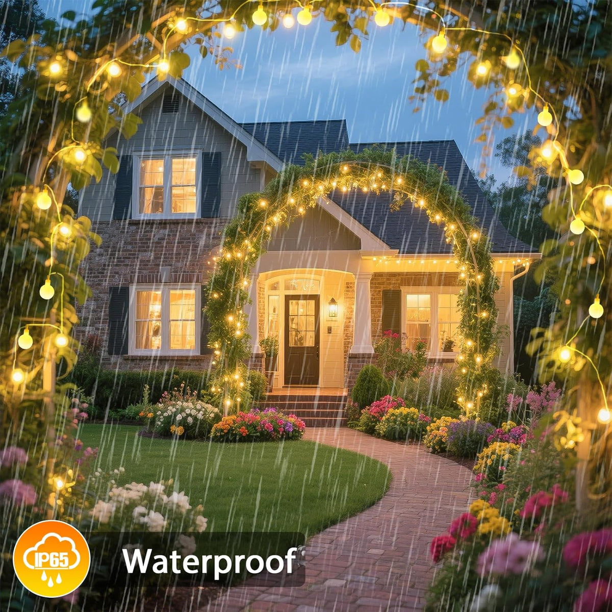 2 Pack Battery Operated String Lights - 52FT 120 LED Globe Fairy Lights with Remote, Waterproof