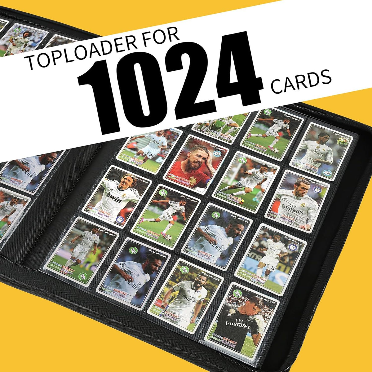 Trading Card Binder 16 Pocket, 1024 Pockets Card Binders, Card Collection Binder, Card Album Folder
