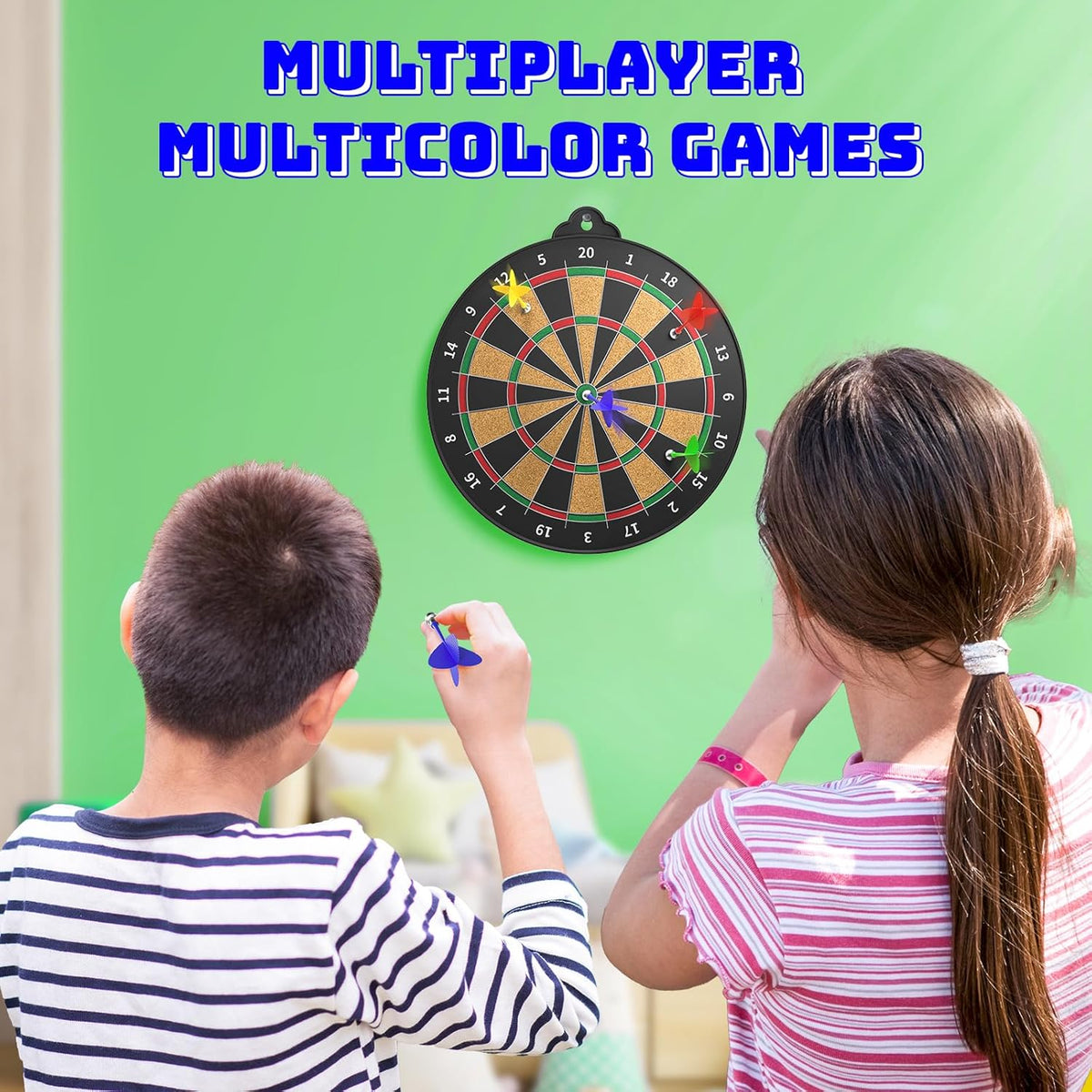 Magnetic Dart Board for Kids Indoor Outdoor Kids Games and Party Games, Christmas Birthday Gifts