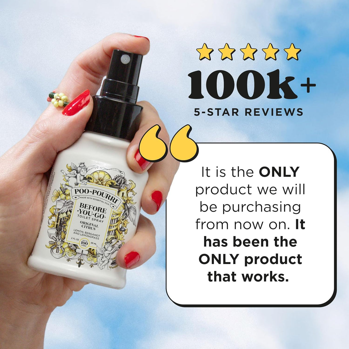 Poo-Pourri Before-You-Go Toilet Spray, Original Citrus, 2 Fl Oz, 2 Pack, Up to 100 Uses, Bathroom