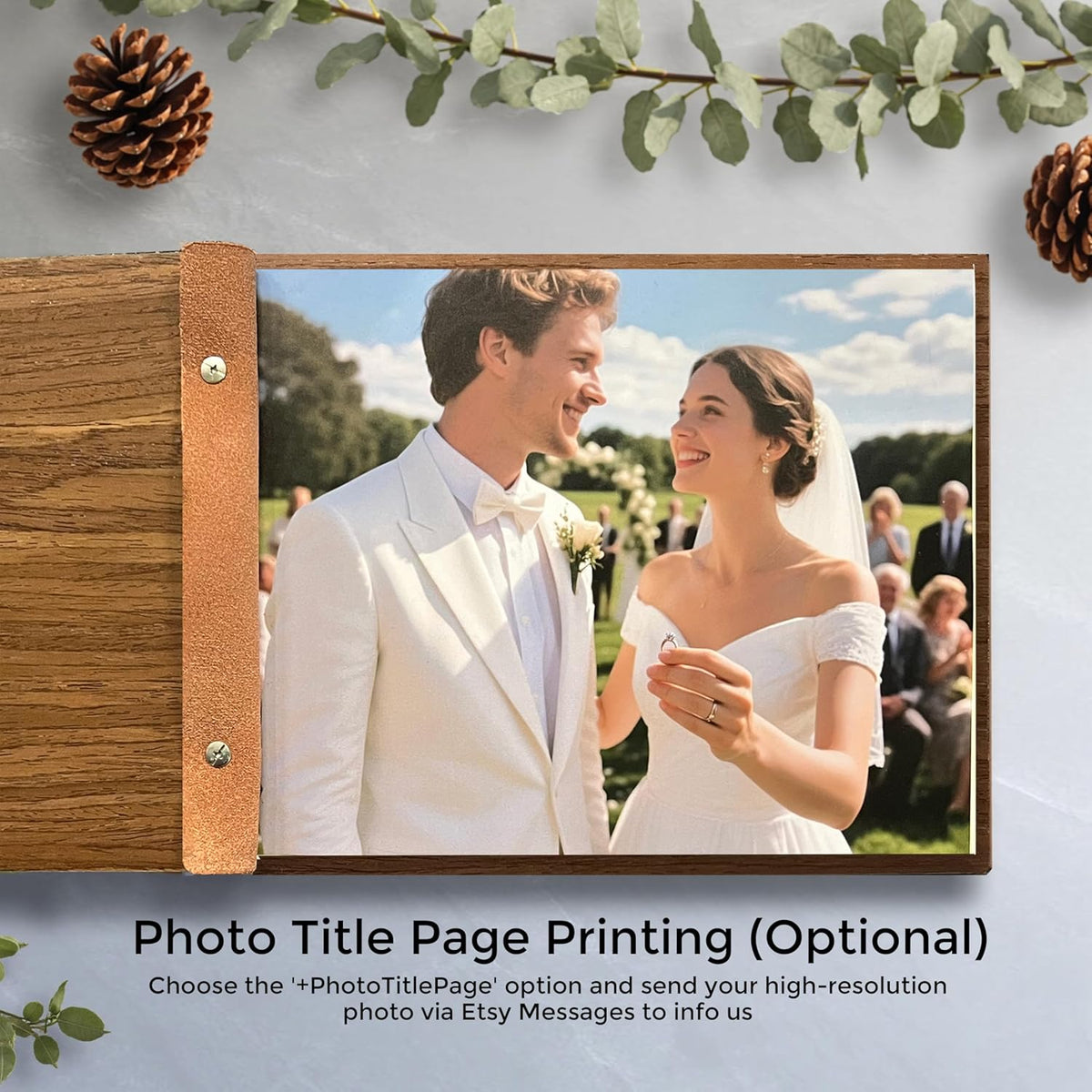 Personalized Wooden Wedding Guest Book, Custom Reception Sign Wooden Guestbook, Wedding Anniversary