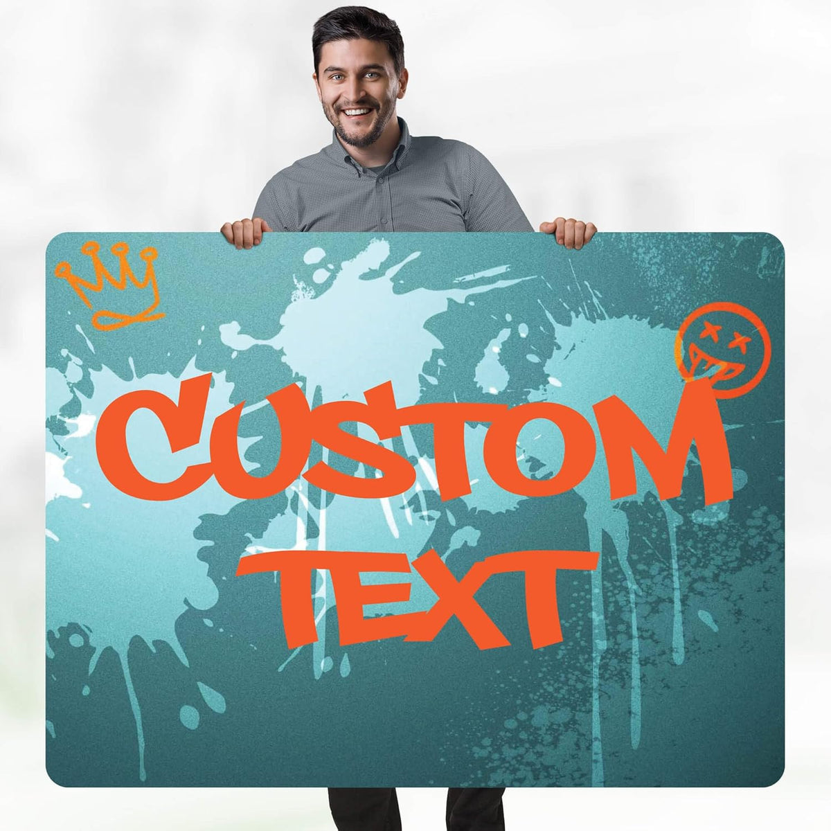 Custom Sign, Custom Street Sign, 11 Font Colors, 13 Font Styles, 4 Hole Options, 22 Sizes, 36x48