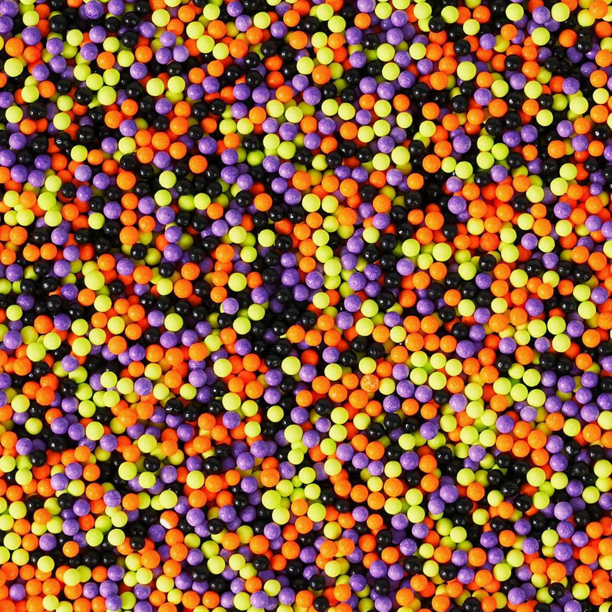 Sentovac Halloween Nonpareils Sprinkles Edible 2mm Mini Peals Sprinkle for Cake Decorating Sugar