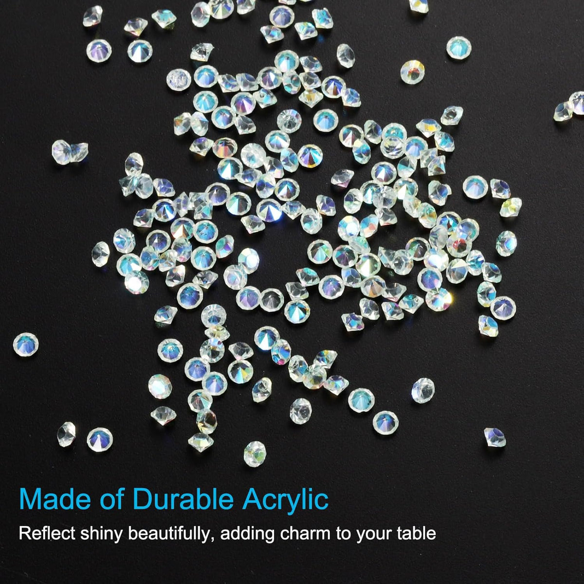 PATIKIL 14000Pcs Wedding Table Scatter Confetti Crystals 3mm Acrylic Diamonds Vase Fillers Gems for