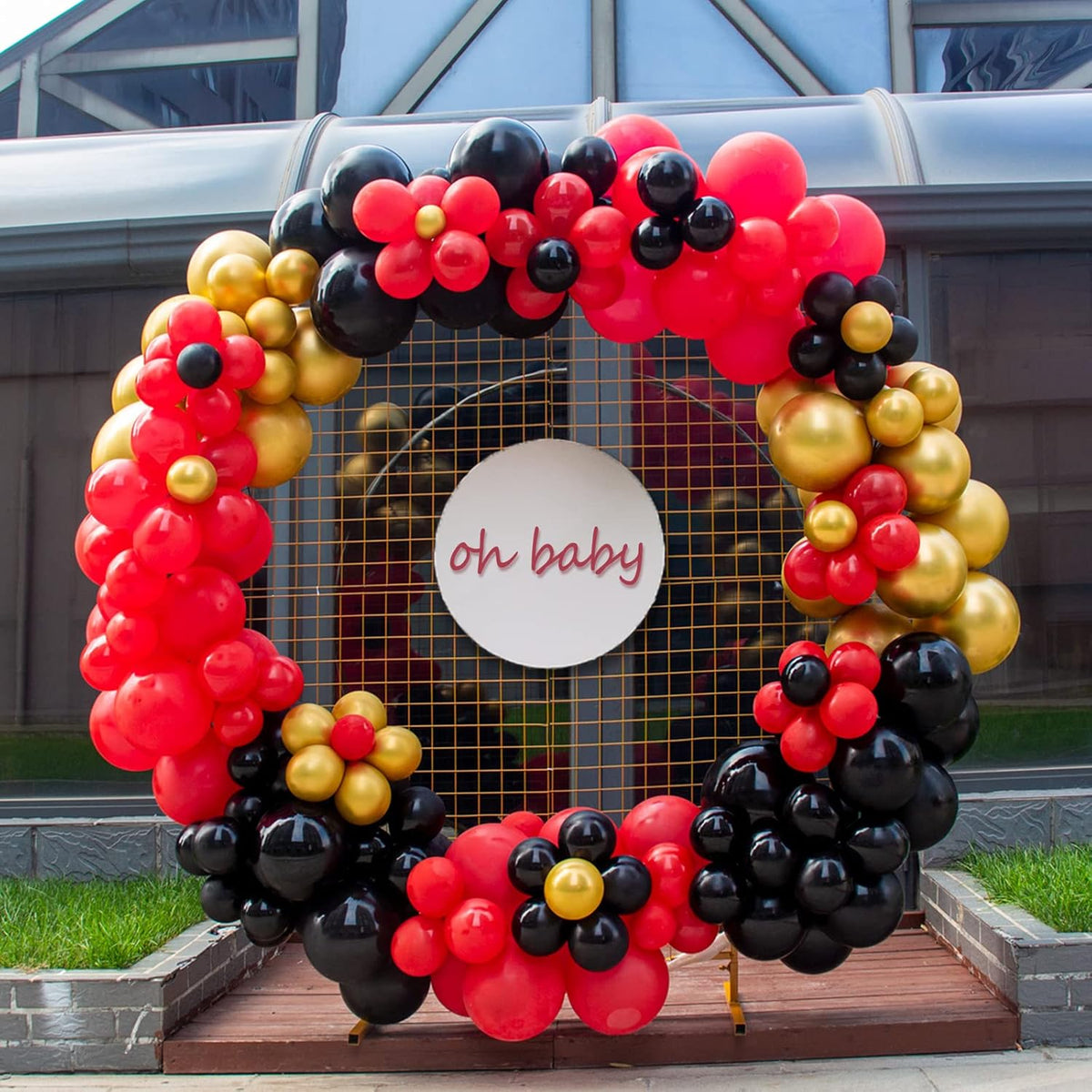 KAWKALSH 200pcs Red Balloons 5 Inch, Small Mini Latex Balloons for Party Birthday Baby Shower